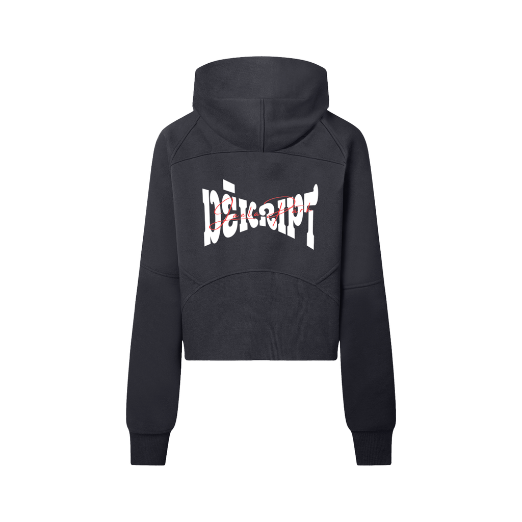 Cropped Half-Zip Hoodie