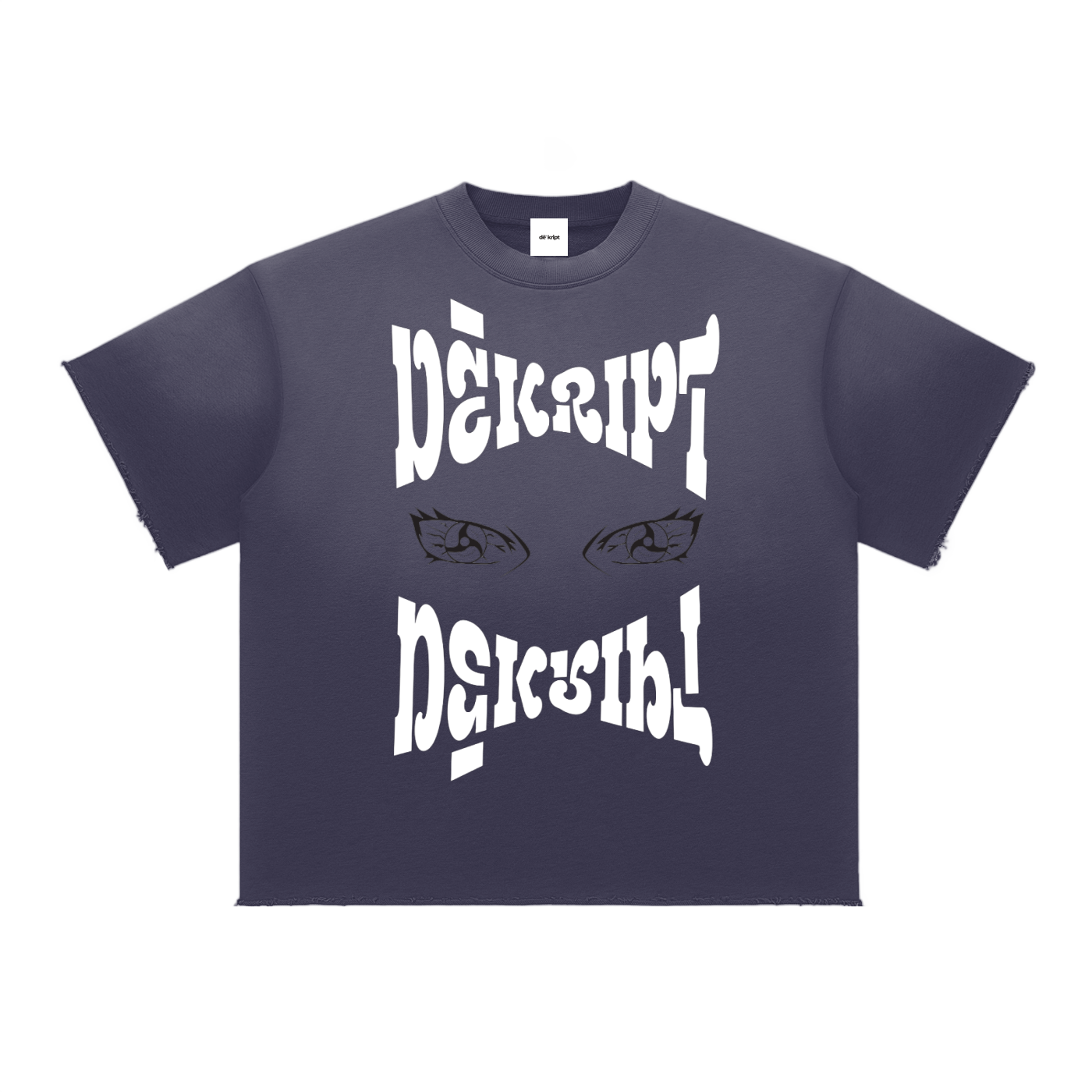 "Masked Up" - Sun Fade Raw Edge T-Shirt