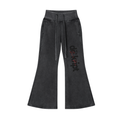 Vintage Washed Flared Fleece Pants