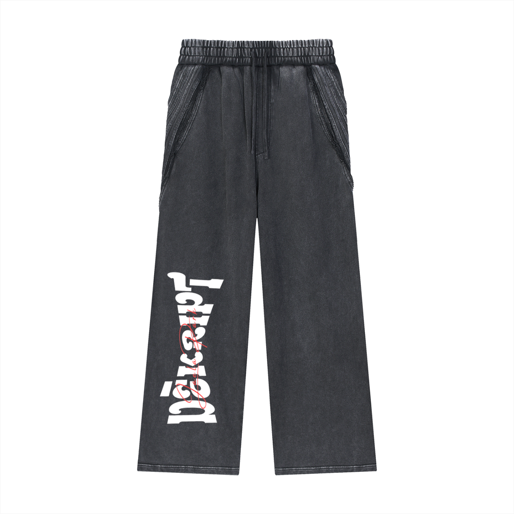 De'Kript - "The DaVinci Code" - Tape Raw Edge Sweatpants