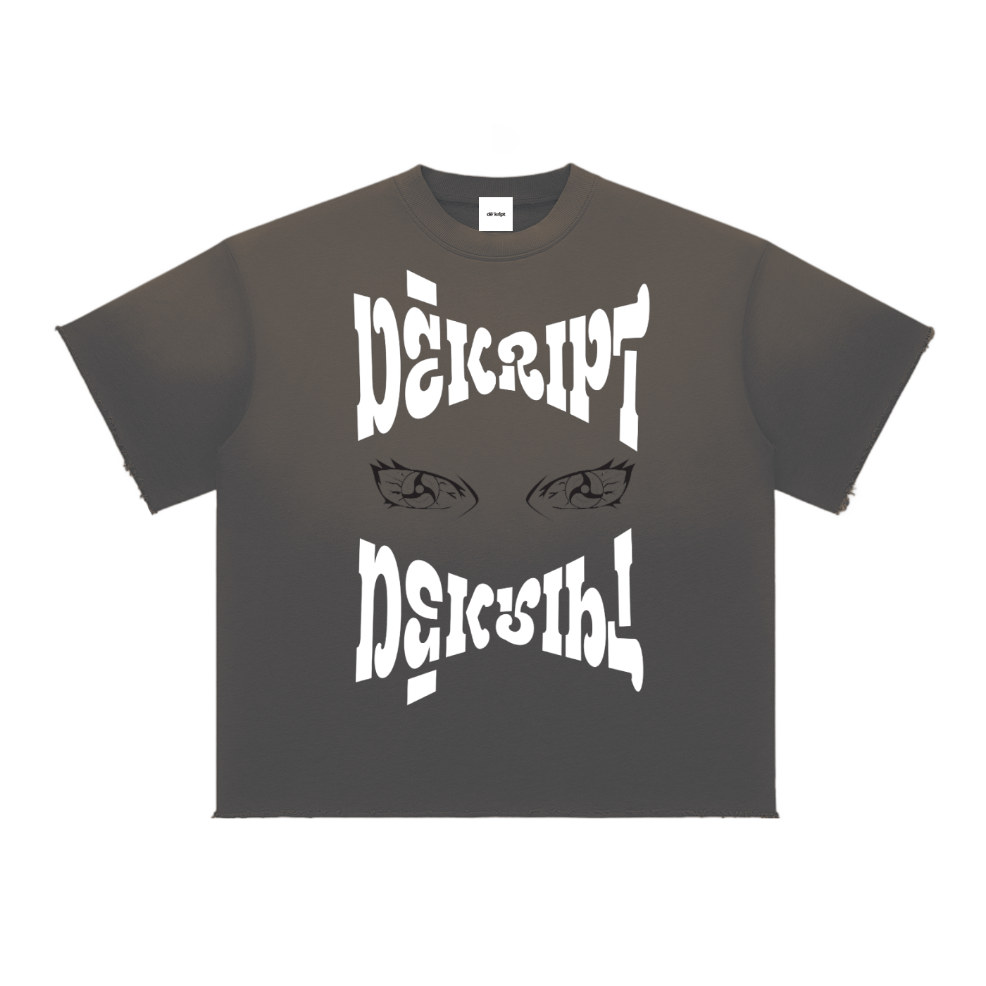 "Masked Up" - Sun Fade Raw Edge T-Shirt